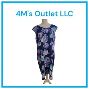 S.L. Fashions Women's Sleeveless Embellished L-Neck Short Stretch Sheath Dress